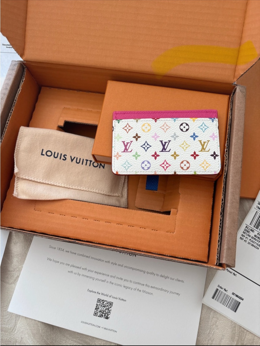 LIMITED EDITION & SOLD OUT-Louis Vuitton LV x TM Multicolor Monogram Card Holder